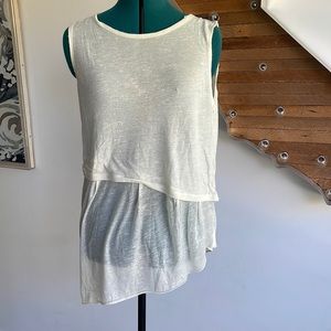 Rag & Bone Cream Phoenix Tank Top Size L